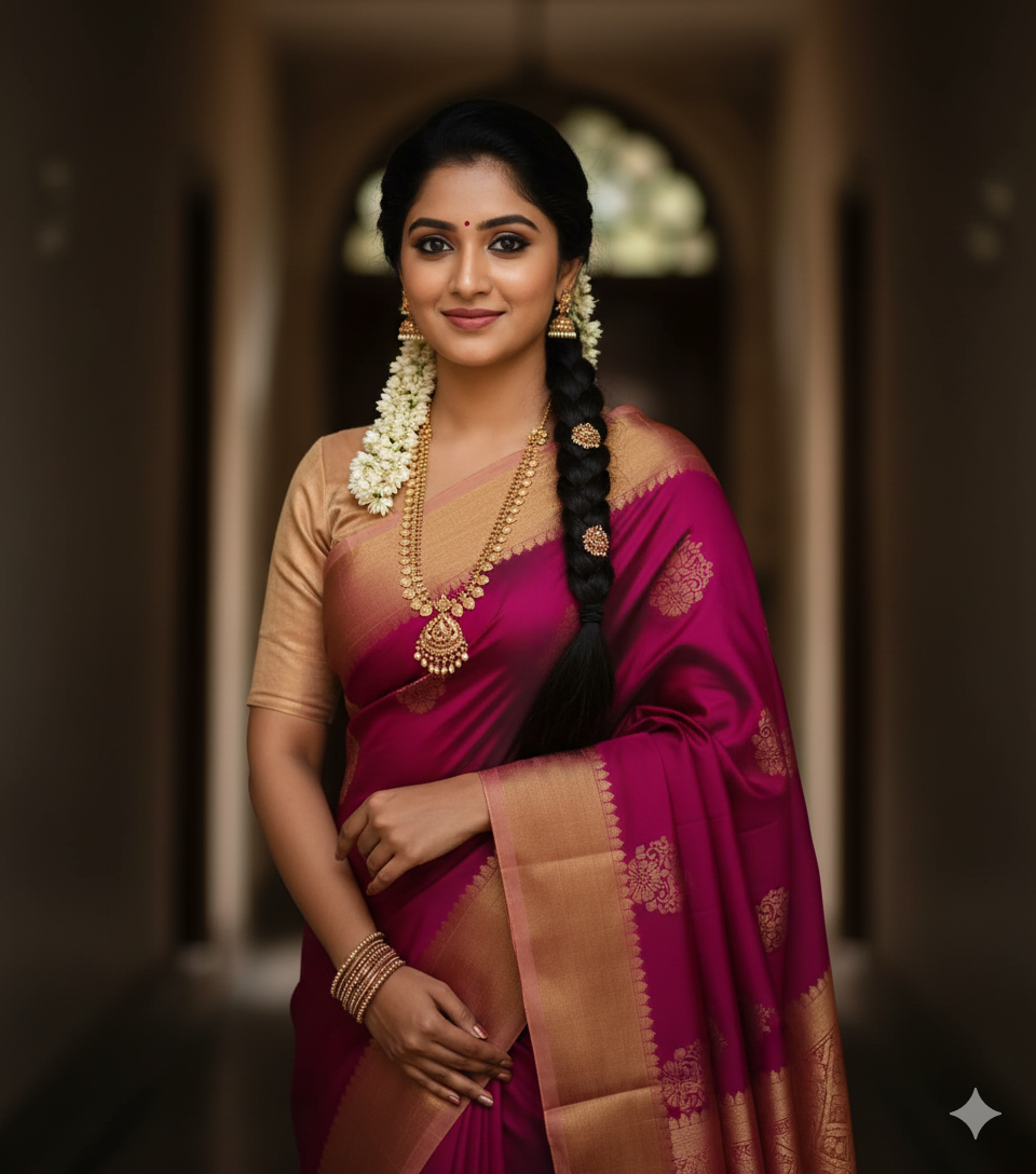Silk Chiffon Saree
